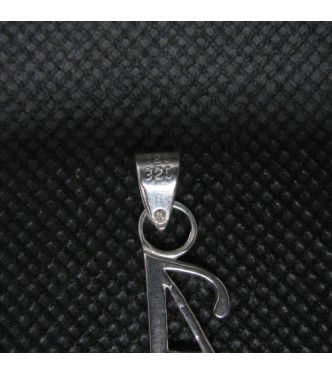 PE001424 Sterling Silver Pendant Charm Letter A Solid Genuine Hallmarked 925
